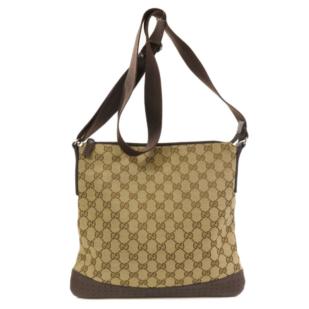 Gucci shoulder bag GG Canvas Crossbody Brown